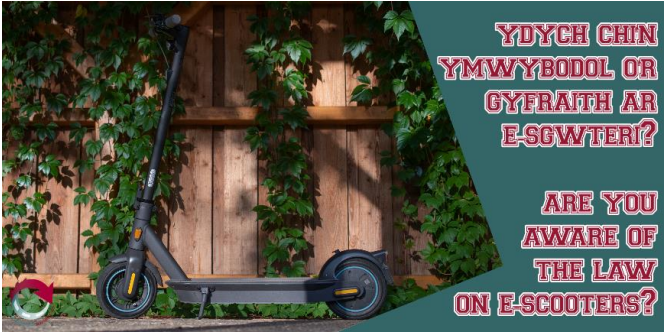 An e-scooter