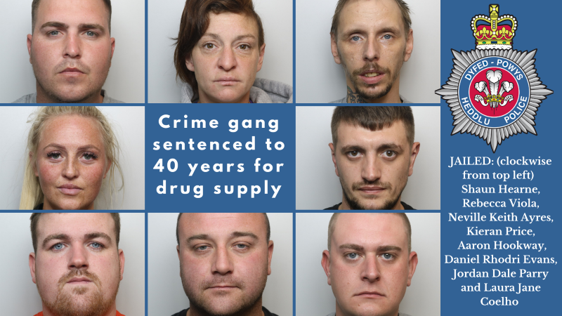 Pictures of the people sentenced to 40 years in prison for bringing cocaine worth £200,000 into Llanelli