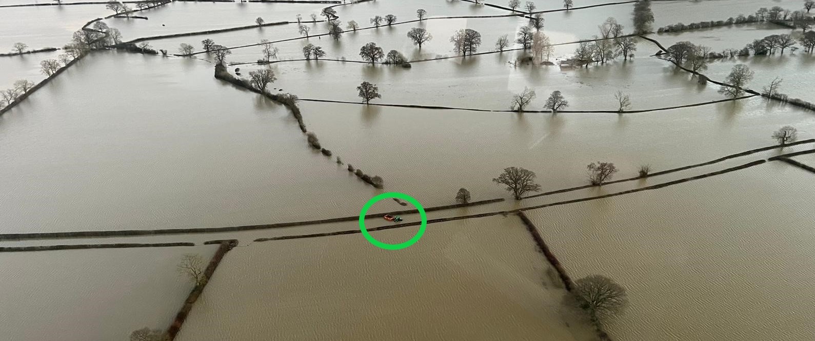 Flooded fields
