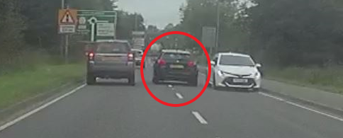 A picture of one of Harty's dangerous manoeuvres