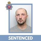 An image of Lewis Haines next to the word 'sentenced'