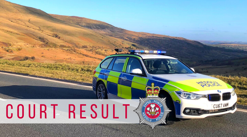 A police car with the word 'result' overlayed