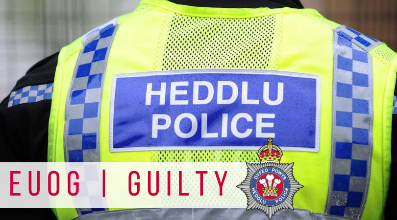 Y geiriau Euog a Guilty