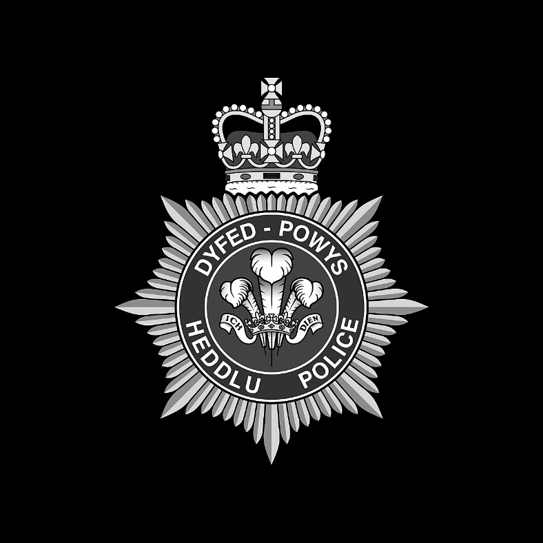 Dyfed-Powys Police black and white crest