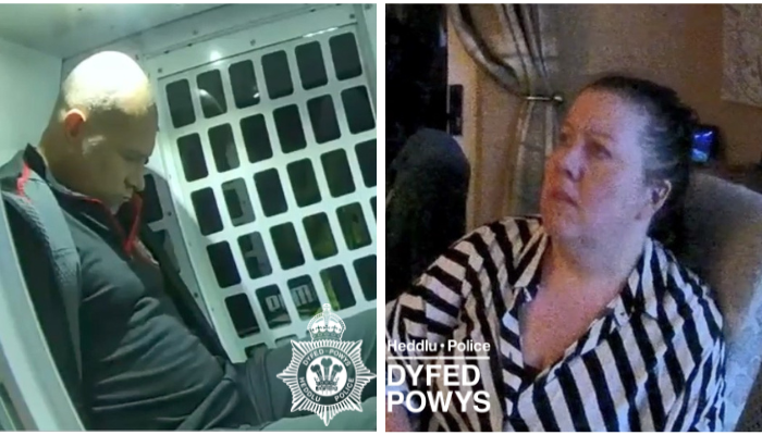 Geraint Berry and Michelle Mills arrest stills