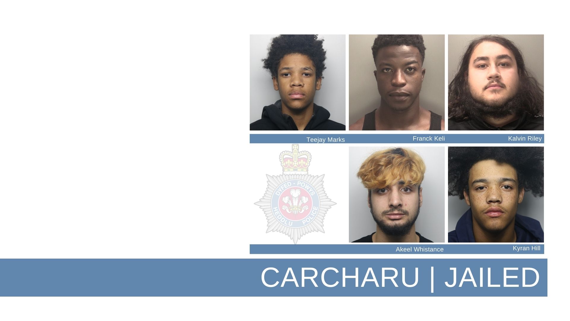 Carcharu pump am gynllwynio i werthu crac cocên a heroin 